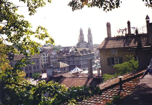 Old Town Zurich with Grossmuenster